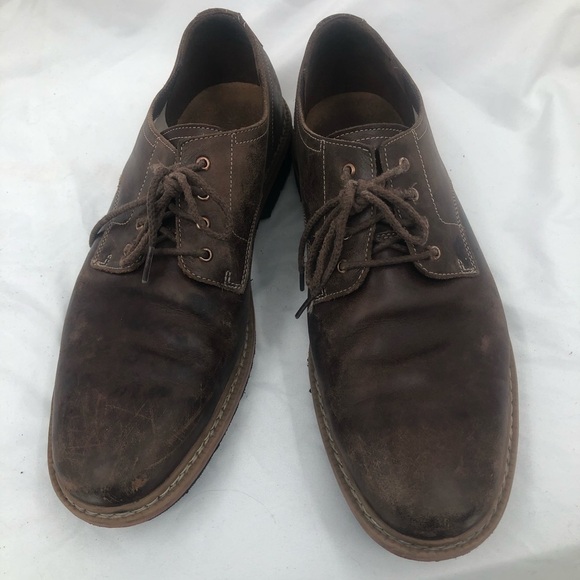 Timberlands men’s brown leather lace‎ ups size 12 - Picture 2 of 9